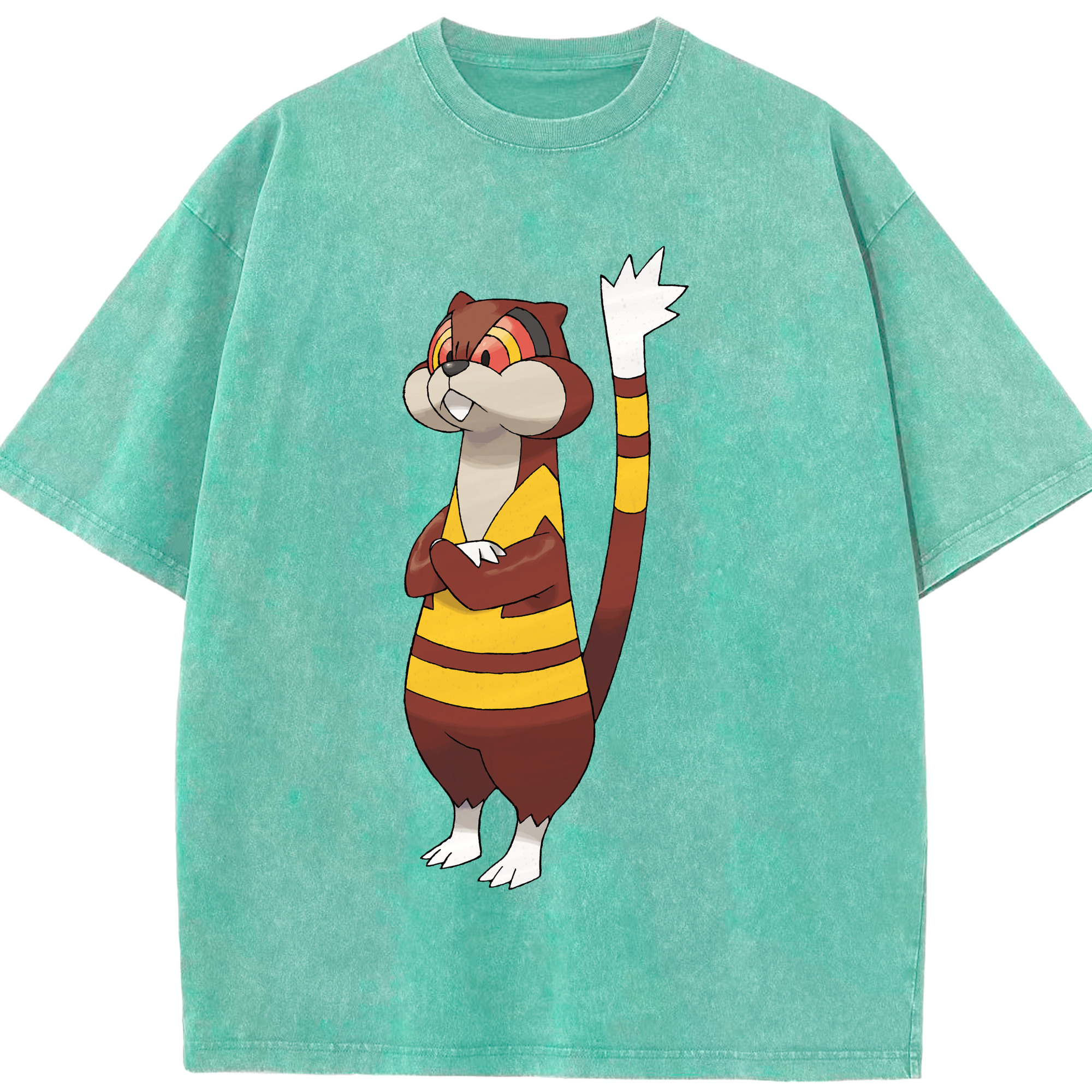 （画像用） ポケットモンスター Pokémon 綿100% ヴィンテージ風 半袖Tシャツ（フロントプリント）